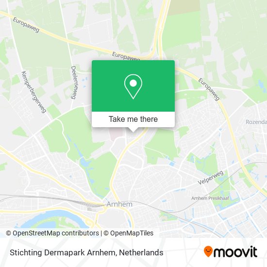 Stichting Dermapark Arnhem map