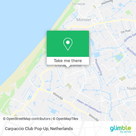 Carpaccio Club Pop-Up map