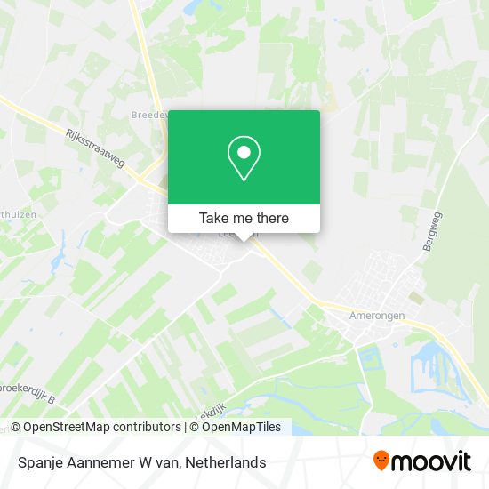 Spanje Aannemer W van map
