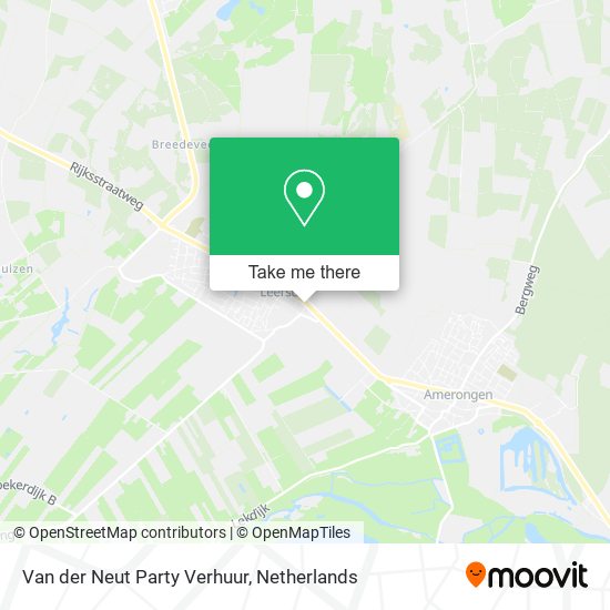 Van der Neut Party Verhuur map
