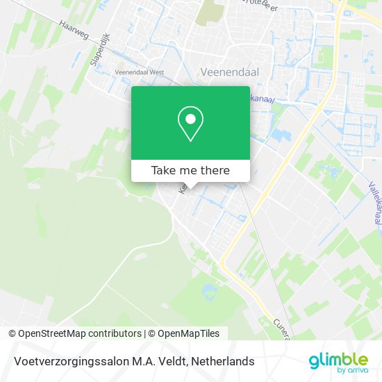 Voetverzorgingssalon M.A. Veldt Karte