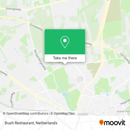 Bush Restaurant map