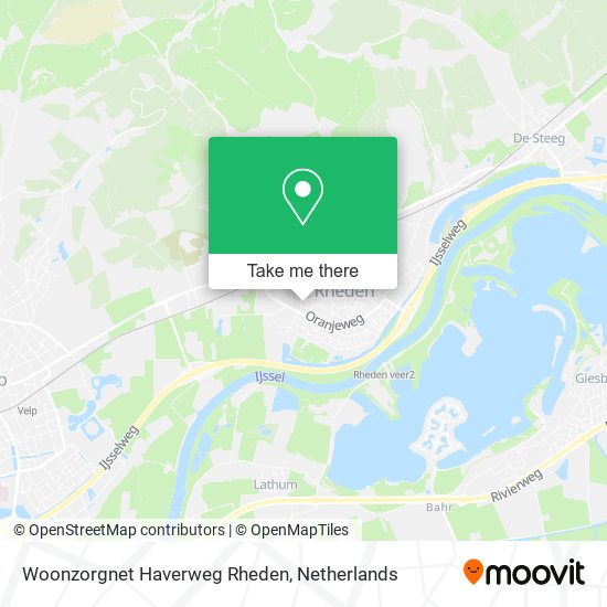 Woonzorgnet Haverweg Rheden map