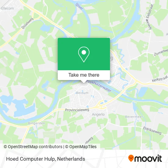 Hoed Computer Hulp map