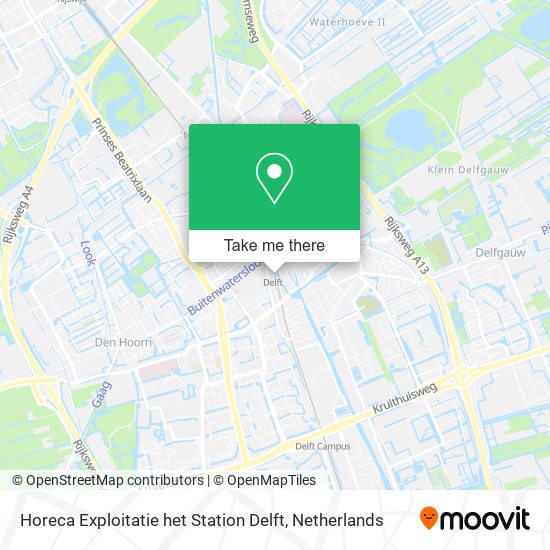 Horeca Exploitatie het Station Delft map