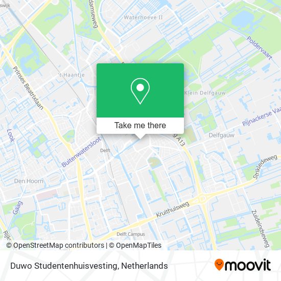 Duwo Studentenhuisvesting map