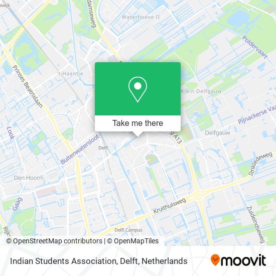 Indian Students Association, Delft Karte