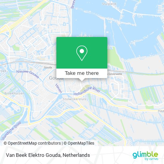 Van Beek Elektro Gouda map