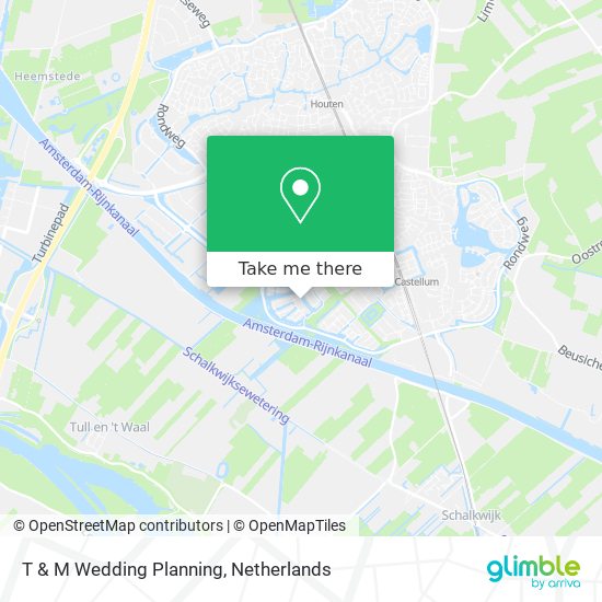 T & M Wedding Planning map