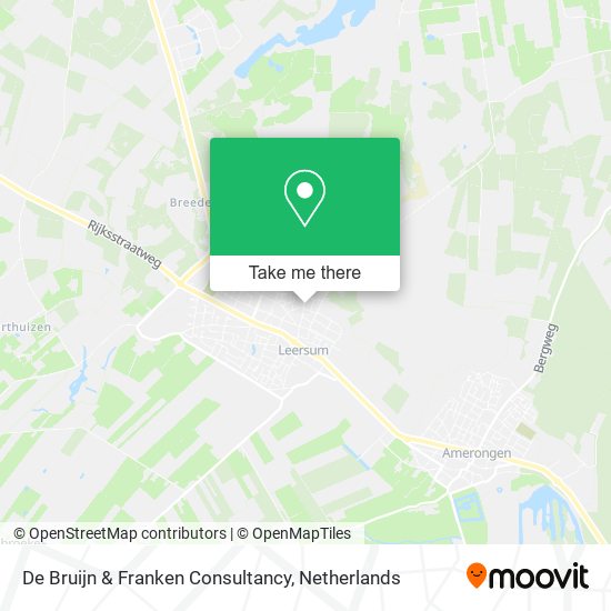 De Bruijn & Franken Consultancy map