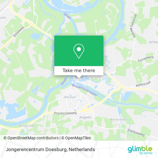 Jongerencentrum Doesburg map