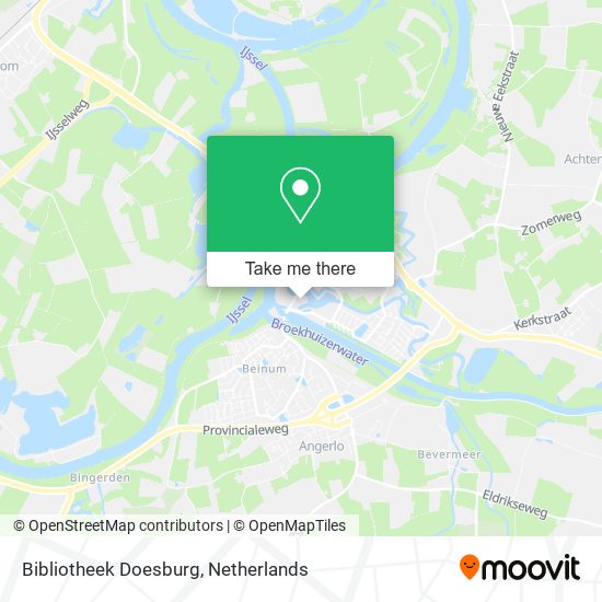 Bibliotheek Doesburg map