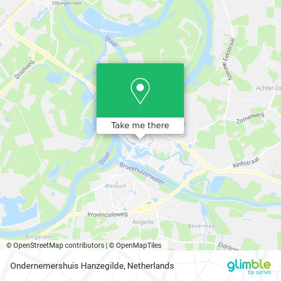 Ondernemershuis Hanzegilde map