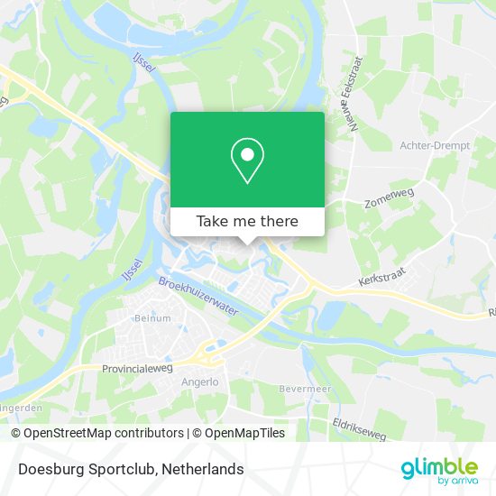 Doesburg Sportclub map