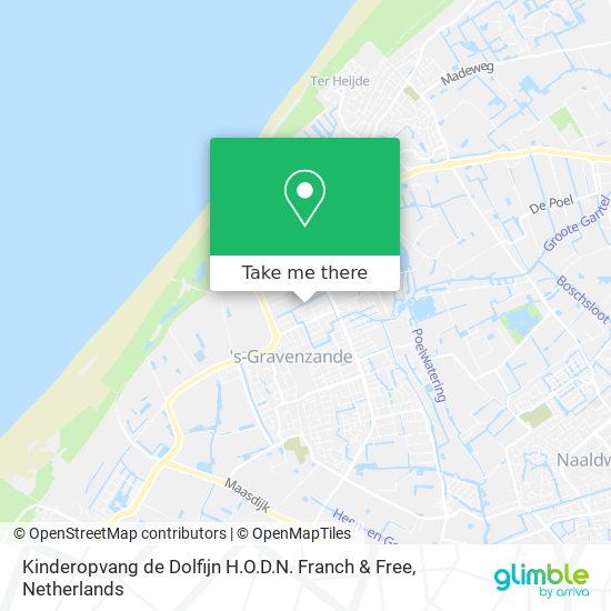 Kinderopvang de Dolfijn H.O.D.N. Franch & Free map