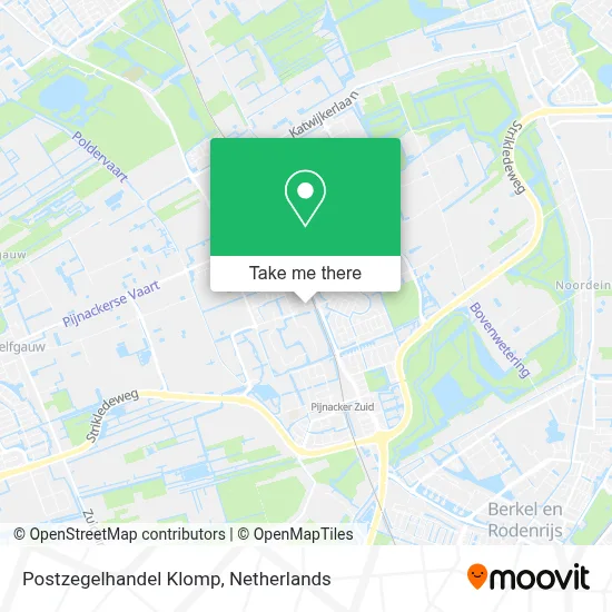 Postzegelhandel Klomp map