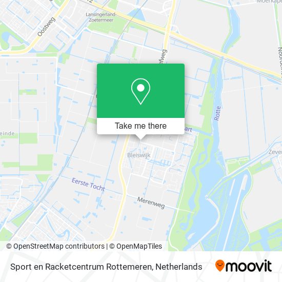 Sport en Racketcentrum Rottemeren map