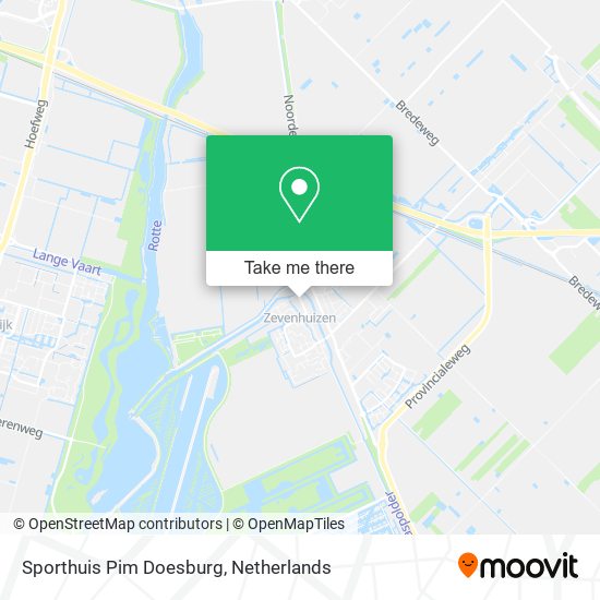 Sporthuis Pim Doesburg map