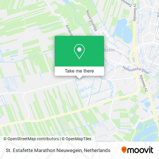 St. Estafette Marathon Nieuwegein map