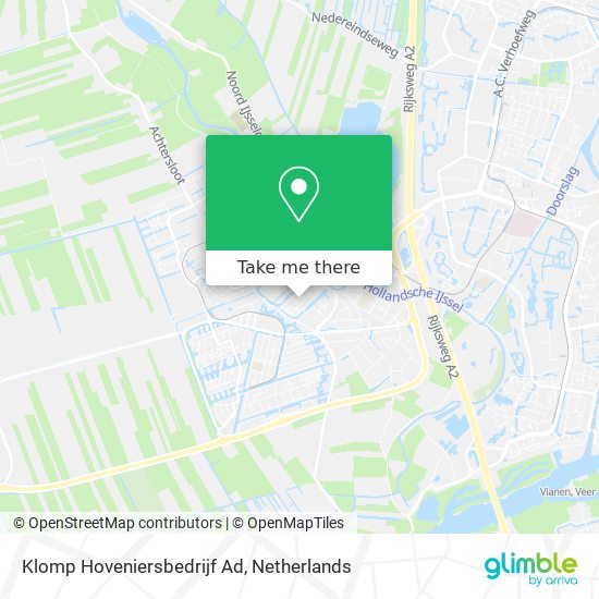 Klomp Hoveniersbedrijf Ad map