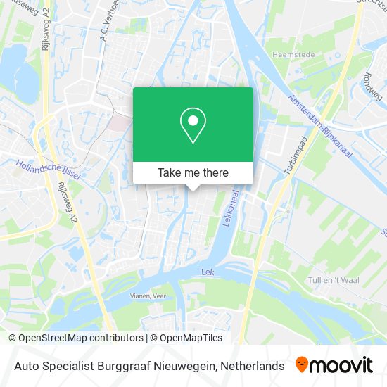 Auto Specialist Burggraaf Nieuwegein map