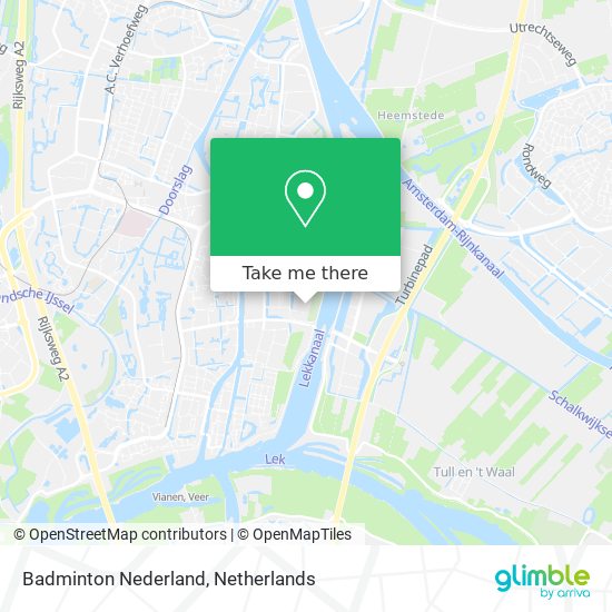 Badminton Nederland map