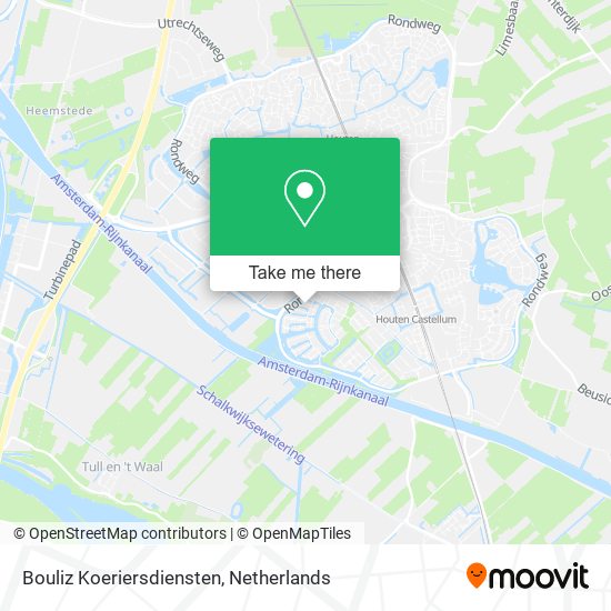 Bouliz Koeriersdiensten map