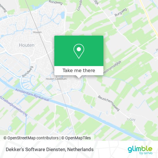 Dekker's Software Diensten map