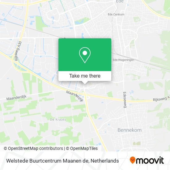 Welstede Buurtcentrum Maanen de map