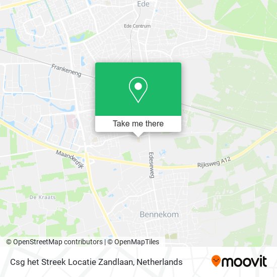 Csg het Streek Locatie Zandlaan Karte