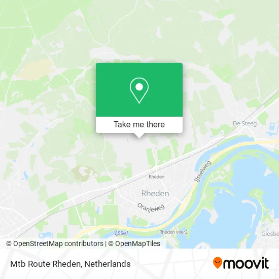 Mtb Route Rheden map