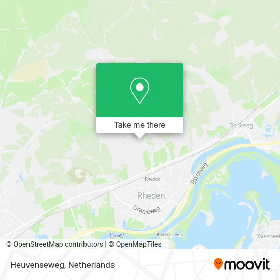 Heuvenseweg map