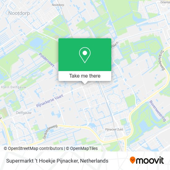 Supermarkt 't Hoekje Pijnacker map