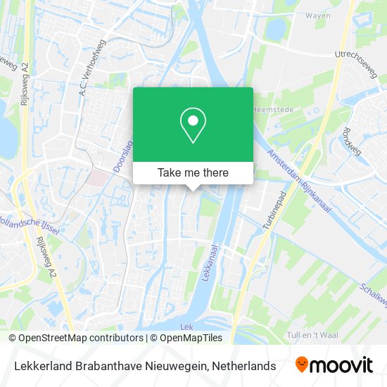 Lekkerland Brabanthave Nieuwegein Karte