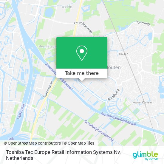 Toshiba Tec Europe Retail Information Systems Nv map