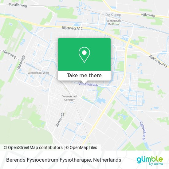 Berends Fysiocentrum Fysiotherapie map