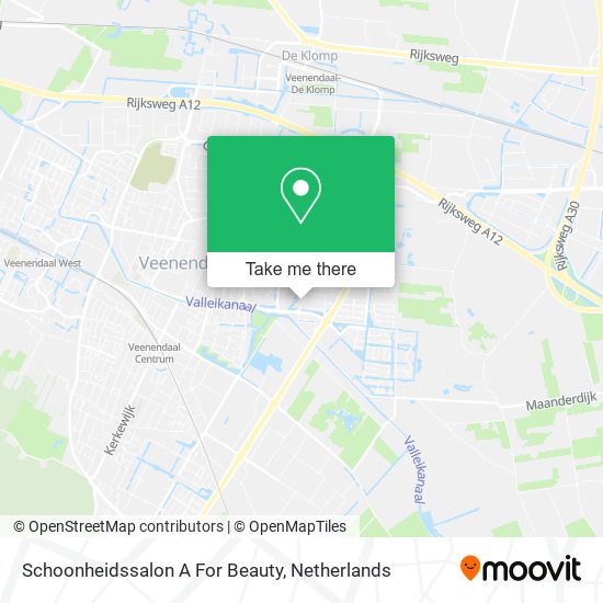 Schoonheidssalon A For Beauty map