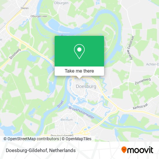 Doesburg-Gildehof map