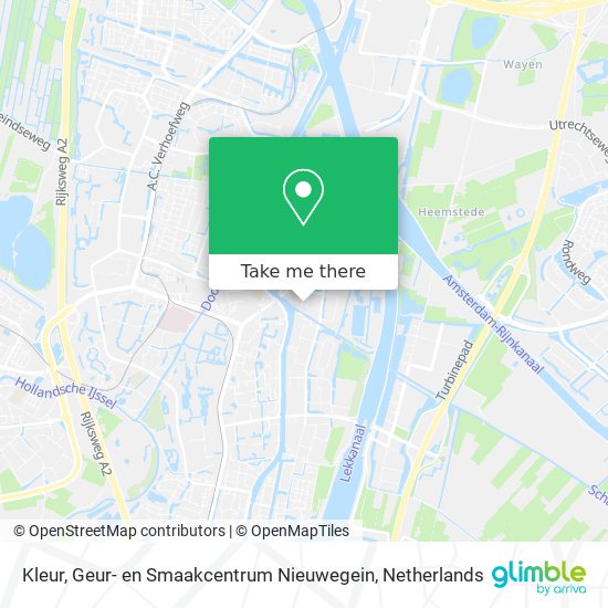 Kleur, Geur- en Smaakcentrum Nieuwegein Karte