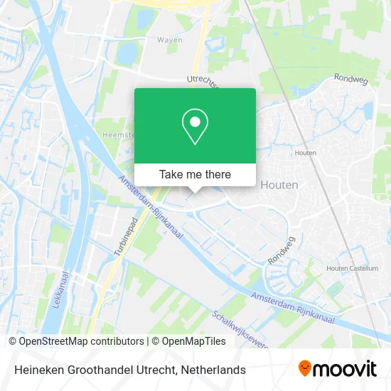 Heineken Groothandel Utrecht map