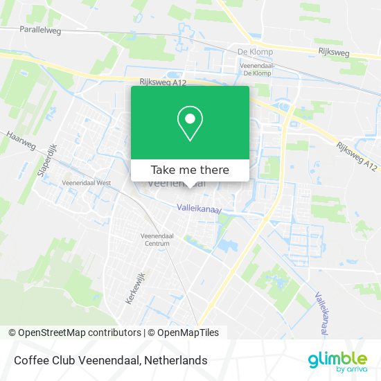 Coffee Club Veenendaal map