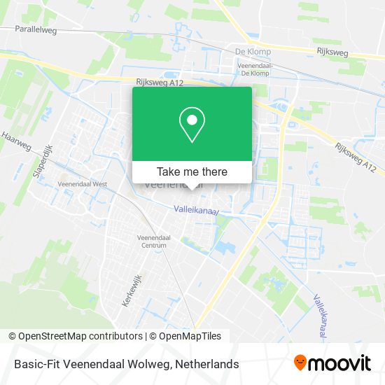 Basic-Fit Veenendaal Wolweg Karte