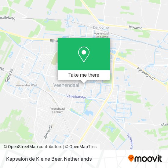 Kapsalon de Kleine Beer map