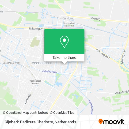 Rijnberk Pedicure Charlotte map