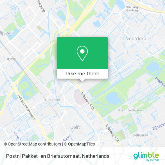 Postnl Pakket- en Briefautomaat map