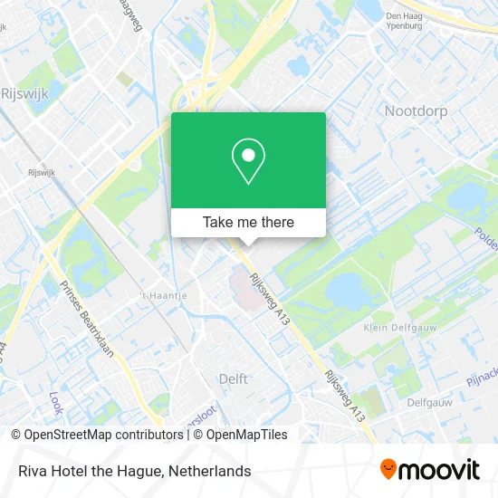 Riva Hotel the Hague map