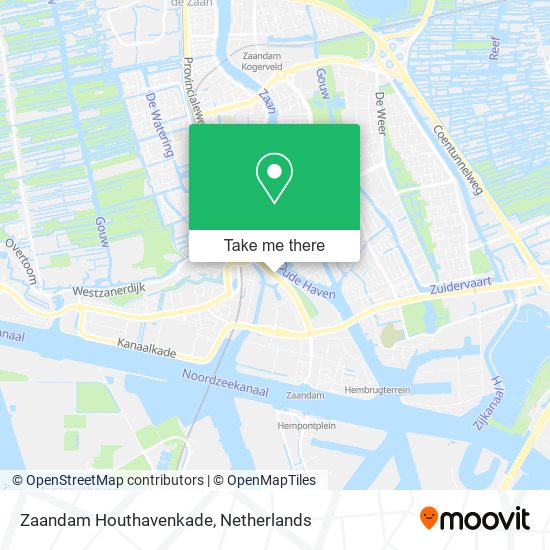 Zaandam Houthavenkade map