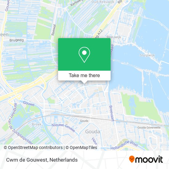 Cwm de Gouwest map