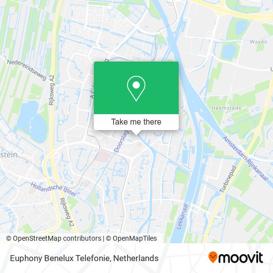 Euphony Benelux Telefonie map