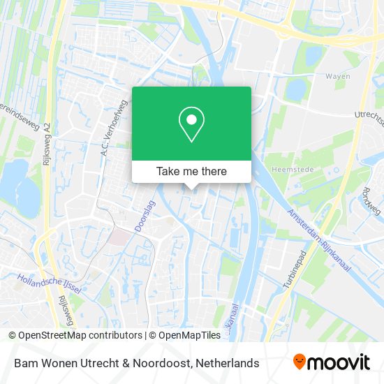 Bam Wonen Utrecht & Noordoost Karte